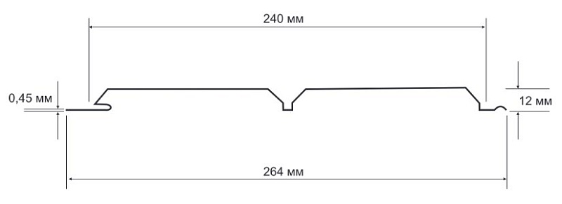 Сайдинг Евробрус 0.45 MATT RAL 3004