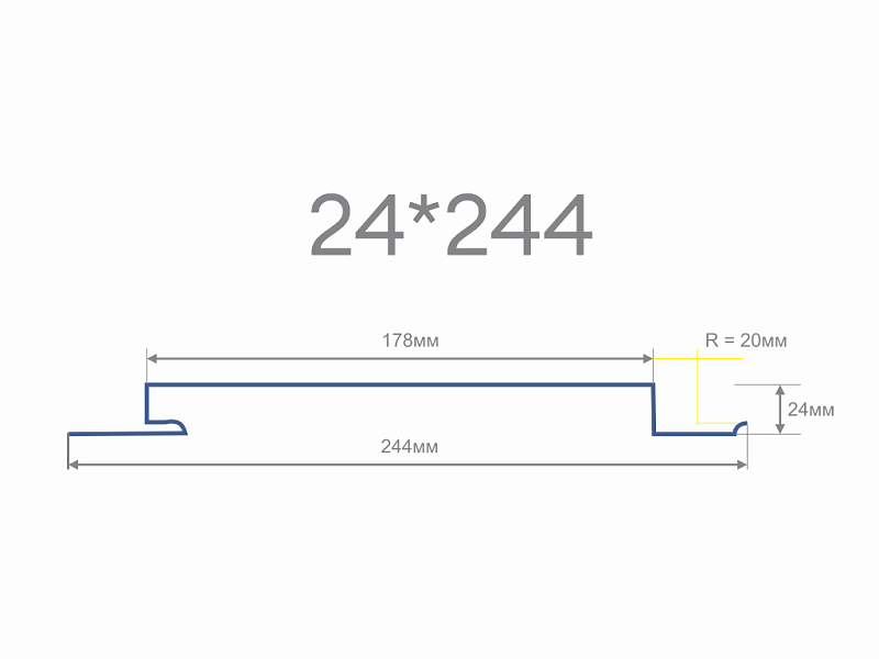 Линеарная панель 24х244