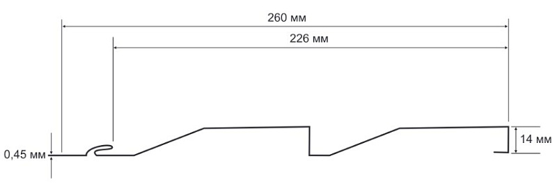 Сайдинг Корабельная доска Полиэстер 0.45 RAL 9006